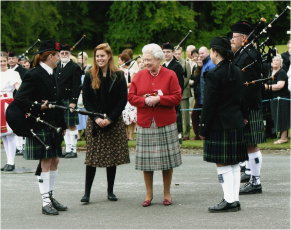 The Sons of Scotland Pipe Band performs for HM The Queen and ...
